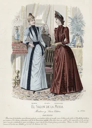 French fashion plate, late 19th century
