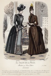 French fashion plate, late 19th century