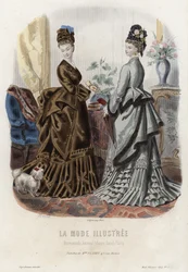 French fashion plate, late 19th century
