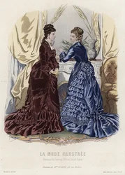 French Fashion Plate, Late 19th Century