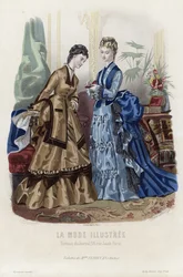 French Fashion Plate, Late 19th Century