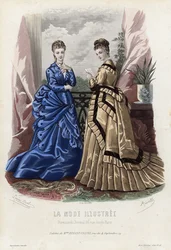 French Fashion Plate, Late 19th Century