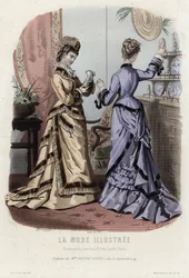 French Fashion Plate, Late 19th Century