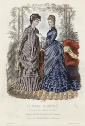 French Fashion Plate, Late 19th Century