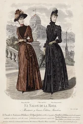 French Fashion Plate, Late 19th Century
