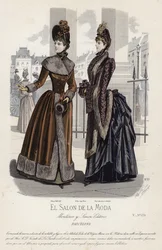 French Fashion Plate, Late 19th Century