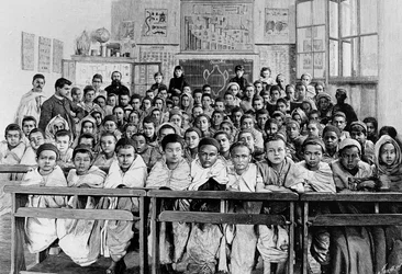French school in Kabylie, 1891