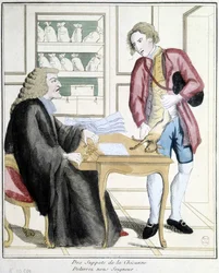 From the supports of the chicana, deliver us Lord: Caricature about the tax on hunting, late 18th century