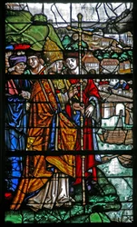 From window; St Romain prevents the river flooding Rouen