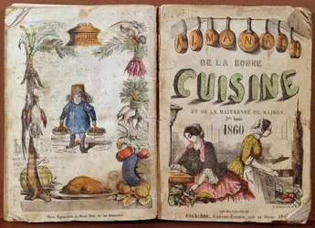 Front cover of the Almanach de la Bonne Cuisine et de la Maitresse de Maison, 1860