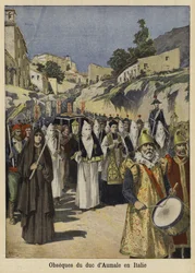 Funeral of the Duke of Aumale, Italy, 1897