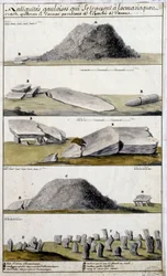 Gallic Antiquities Located in Locmaziaquev, Crach, Quiberon and Carnac, Parishes of the Eveche de Vanne - in 