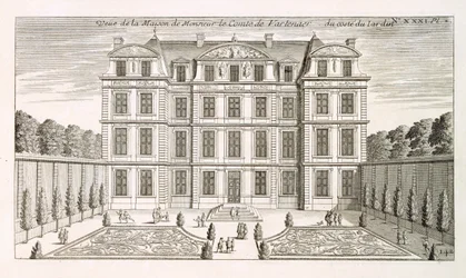 Garden elevation of the Count Vartenaers house