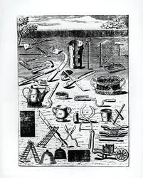 Garden implements, from 
