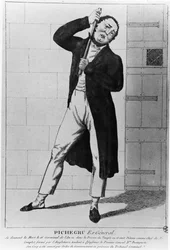 General Charles Pichegru strangling himself in the Temple