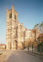 General view of the west facade, built 13th-14th century