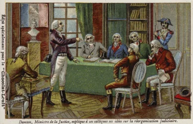 Georges Danton Explaining His Ideas on Judicial Reorganisation to His Colleagues, 1792