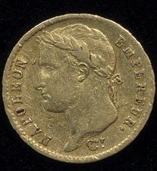 Gold coin of 20 francs (Napoleon) from 1813