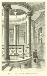 Grand staircase of the Mazarine Library