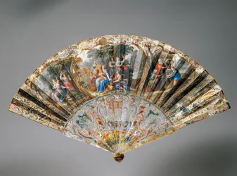 Hand fan with allegories of four seasons