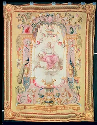Harmony and Juno: from the Triumph of the Gods, Gobelins tapestry