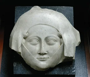 Head of an effigy of a woman