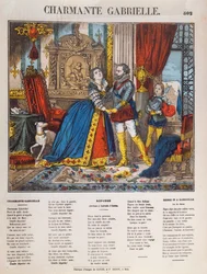 Henri IV (1553-1610), King of France and his Mistress Gabrielle d