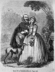 Henri IV (1553 - 1610) and Gabrielle d