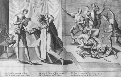 Henry III of France assassinated by Jacques Clement, 1st August 1589