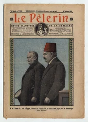 King Fouad I of Egypt Leaving the Elysee, Cover of Le-Pelerin, October 30