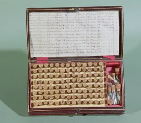 Homeopathic medicine suitcase, 2nd half of 19th century