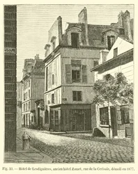 Hotel de Lesdiguières, former Hotel Zamet, Rue de la Cerisaie, demolished in 1877