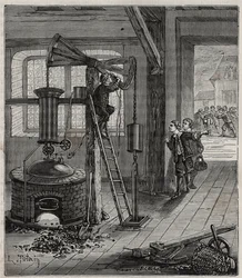 Humphrey Potter, in charge of opening and closing the valves of Thomas Newcomen