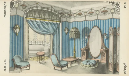 Illustration from interior design product catalogue from A R & Cie, France