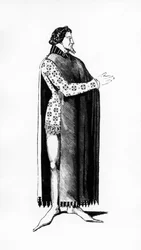 Illustration from Histoire du costume en France depuis les 18e siècle by Jules Etienne Joseph Quicherat, 1877