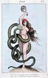In a hundred ways you can take it, it is for rent, but not for sale (Thiers en serpent surrounds Marianne).