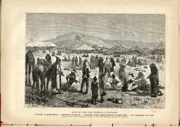 In the camp of the pilgrims in Nazareth