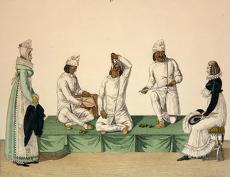 Indian Jugglers, plate 88 from le Bon Genre, c.1810