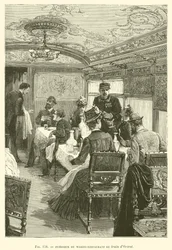 Interior of the Dining Car of the Orient Express