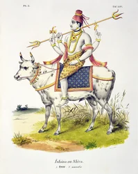 Ishana or Shiva, Engraved by C. de Motte (1785-1836)