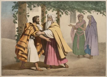 Jacob with Laban and His Daughters