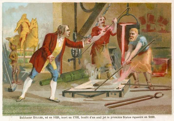 Jean-Balthazar Keller Casting the First Equestrian Statue in 1699