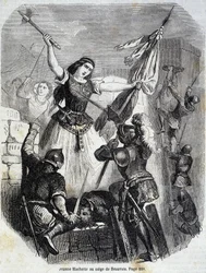 Jeanne Hachette at Beauvais in 1472 - in “Histoire de France” by L.-P. Anquetil