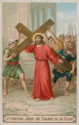Jesus carries His Cross (The second Station of the Cross)