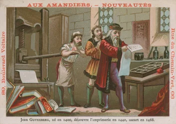 Johannes Gutenberg, 15th Century German inventor and printer