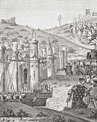 King Charles VII Sets Out to Besiege Harfleur