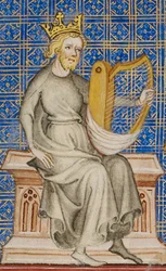 King David from the Bible Historiale