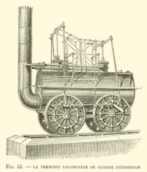 The First Locomotive by George Stephenson