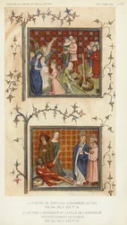 La Reine De Portugal Condamnee Au Feu, Le Pape, L