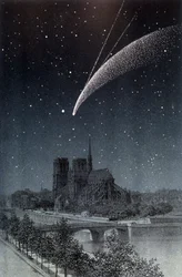 The Comet of Donati, seen in Paris 04/10/1858 - in 
